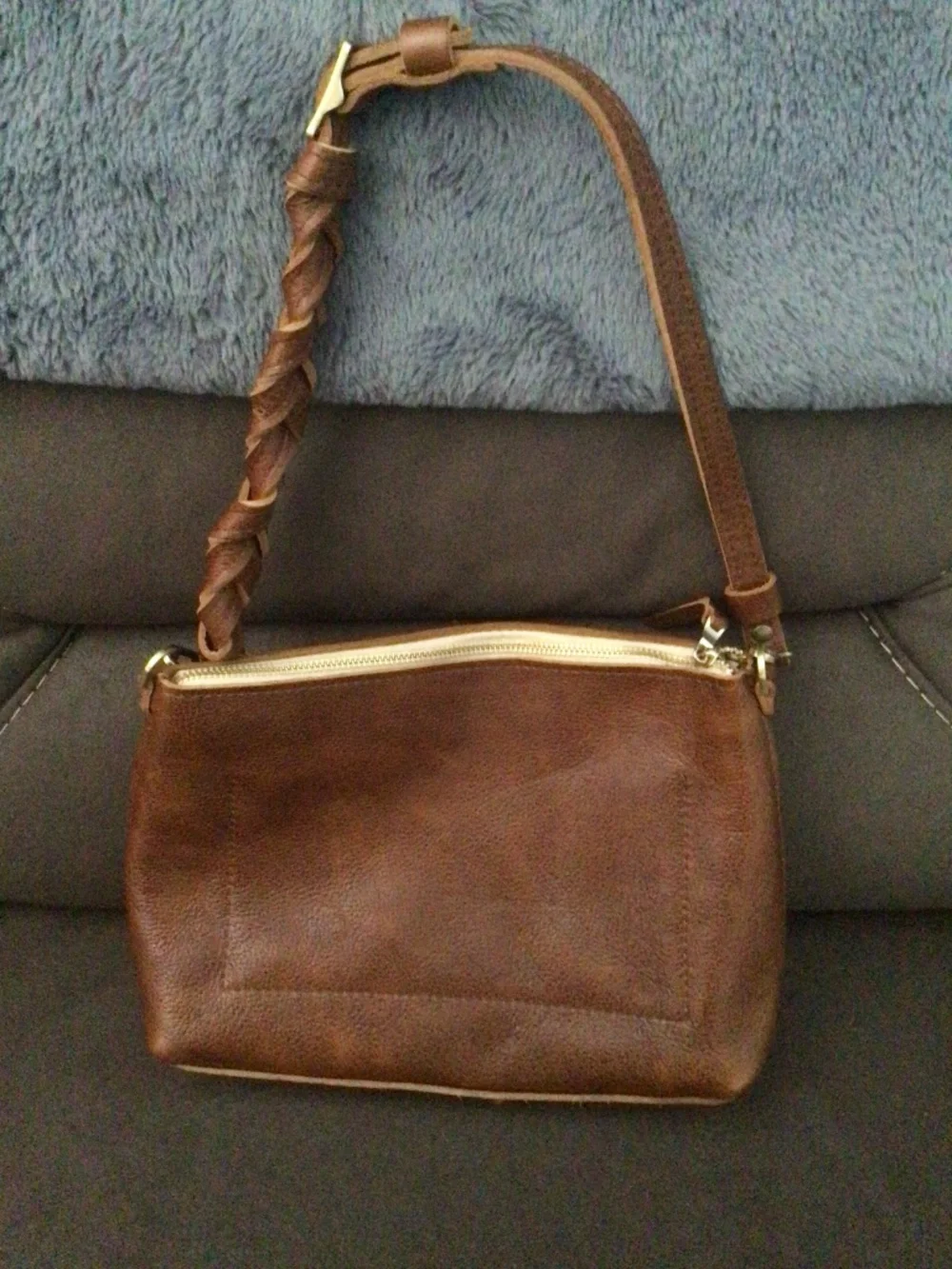 Portland Leather large poppy